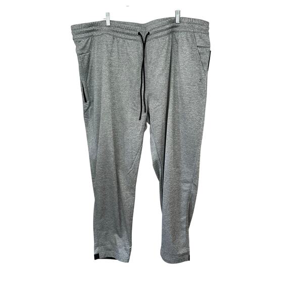 Xersion Pants Jogger Fit Heather Gray Mens 4XL Big & Tall Quick Dri Straight Leg - Picture 1 of 7